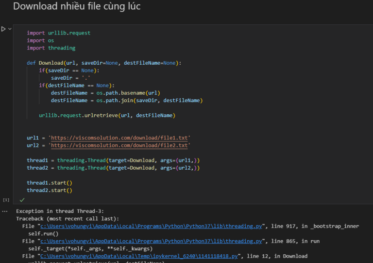 Hướng dẫn sử dụng Jupyter Notebook - THỊ GIÁC MÁY TÍNH